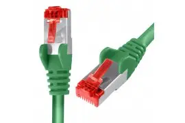 Kabel RJ45 CAT 6 S/FTP AWG27 LSZH zielony 0,5m