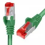 Kabel RJ45 CAT 6 S/FTP AWG27 LSZH zielony 3m