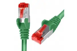 Kabel RJ45 CAT 6 S/FTP AWG27 LSZH zielony 10m