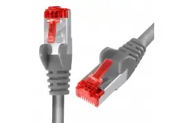 Kabel RJ45 CAT 6 S/FTP AWG27 LSZH szary 0,5m