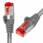 Kabel RJ45 CAT 6 S/FTP AWG27 LSZH szary 10m