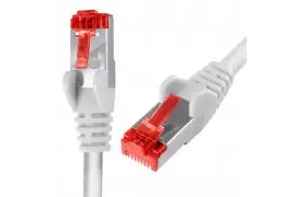 Kabel RJ45 CAT 6 S/FTP AWG27 LSZH biały 3m