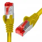 Kabel RJ45 CAT 6 S/FTP AWG27 LSZH żółty 15m