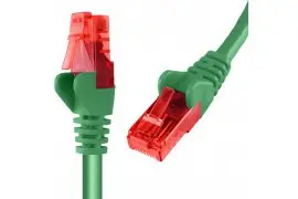 Kabel RJ45 CAT 6 U/UTP AWG24 zielony 0,5m