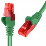 Kabel RJ45 CAT 6 U/UTP AWG24 zielony 10m