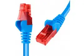 Kabel RJ45 CAT 6 U/UTP AWG24 niebieski 2m