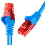 Kabel RJ45 CAT 6 U/UTP AWG24 niebieski 7,5m