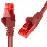 Kabel RJ45 CAT 6 U/UTP AWG24 czerwony 5m