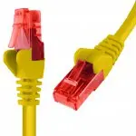 Kabel RJ45 CAT 6 U/UTP AWG24 żółty 0,5m