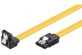 Kabel SATA III Typ L 6Gb/s kątowy żółty Goobay 0,5m