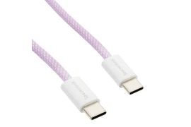 Kabel Szybkiego Ładowania USB-C 240W w Oplocie Spacetronik KU03_SPC020V 2m Fioletowy