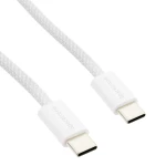 Kabel Szybkiego Ładowania USB-C 240W w Oplocie Spacetronik KU03_SPC010W 1m Biały