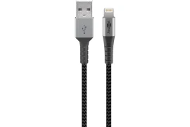 Kabel USB 2.0 - Apple Lightning Plug (8-pin) OPLOT TEKSTYLNY Goobay 0,5m