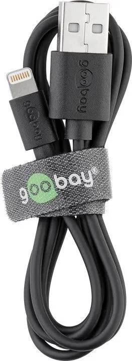 Kabel USB - Apple Lightning Plug (8-pin) Goobay CZARNY 1m