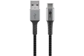 Kabel USB 2.0 - USB typu C USB-C OPLOT TEKSTYLNY Goobay 2m
