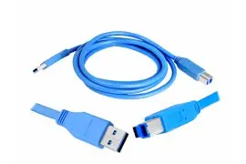 kabel USB 3.0 A/B niebieski 1.8m