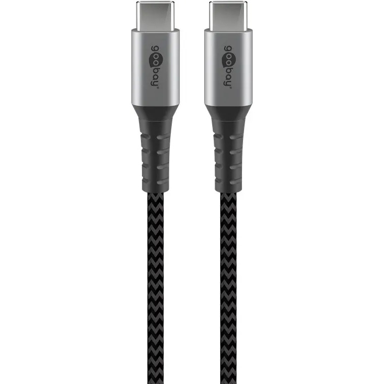 Kabel USB-C 2.0 0,48 Gb/s OPLOT TEKSTYLNY Goobay 0,5m