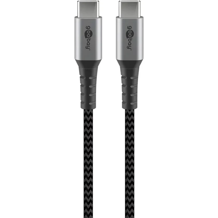 Kabel USB-C 2.0 0,48 Gb/s OPLOT TEKSTYLNY Goobay 0,5m