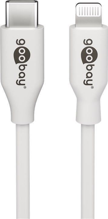 Kabel USB-C - Apple Lightning Plug 8-pin Goobay Biały 1m
