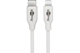 Kabel USB-C - Apple Lightning Plug 8-pin Goobay Biały 1m