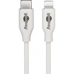 Kabel USB-C - Apple Lightning Plug 8-pin Goobay Biały 2m