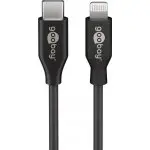 Kabel USB-C - Apple Lightning Plug 8-pin Goobay Czarny 1m
