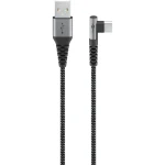 Kabel USB-C - USB-A 2.0 60W KĄTOWY oplot tekstylny Goobay 2m