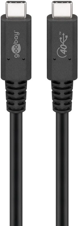 Kabel USB-C USB4 3.2 Gen 3x2 100W 20V 5A Goobay 0,8m