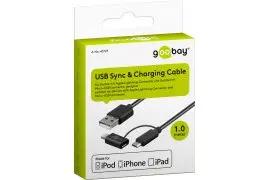 Kabel USB - micro USB + adapter Apple Lightning Goobay 1m