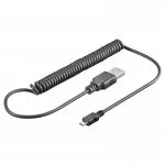 Kabel USB - Micro USB spiralny 40-100cm GOOBAY 
