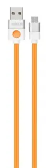 Kabel USB - microUSB 2.0 ORIGAMI 1m Pomarańczowy