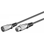 Kabel XLR gniazdo (3-pin) - XLR wtyk (3-pin) Goobay 6m