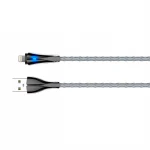 Kabel z diodą LED do szybkiego ładowania USB-A / Lightning 2m szary LS462L