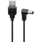 Kabel zasilający USB - wtyk DC 5,5x2,1mm Goobay czarny 1,5m