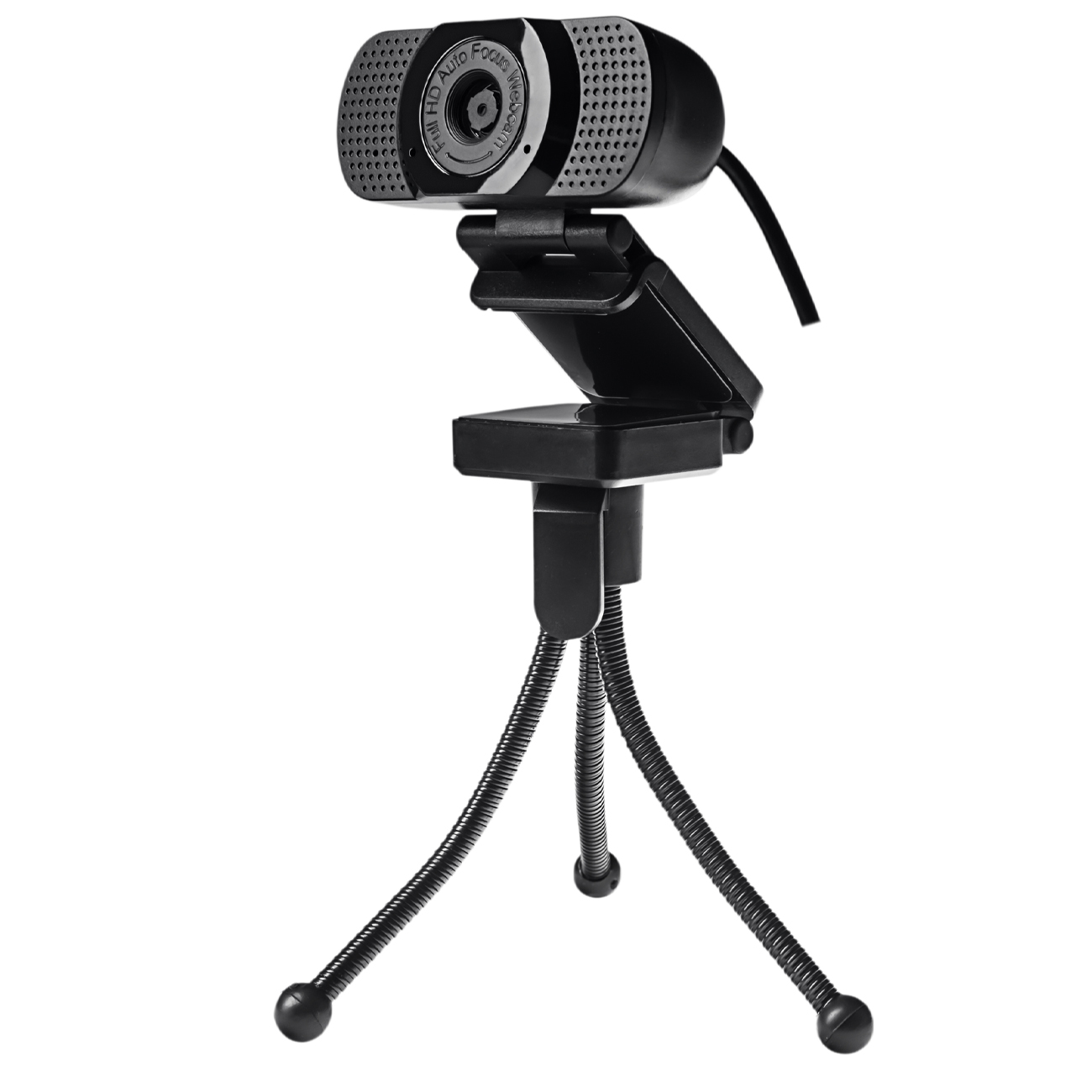 Kamera Internetowa + Mini Statyw, z Auto Focusem i Mikrofonem USB FHD do lekcji online SP-WCAM11-Z