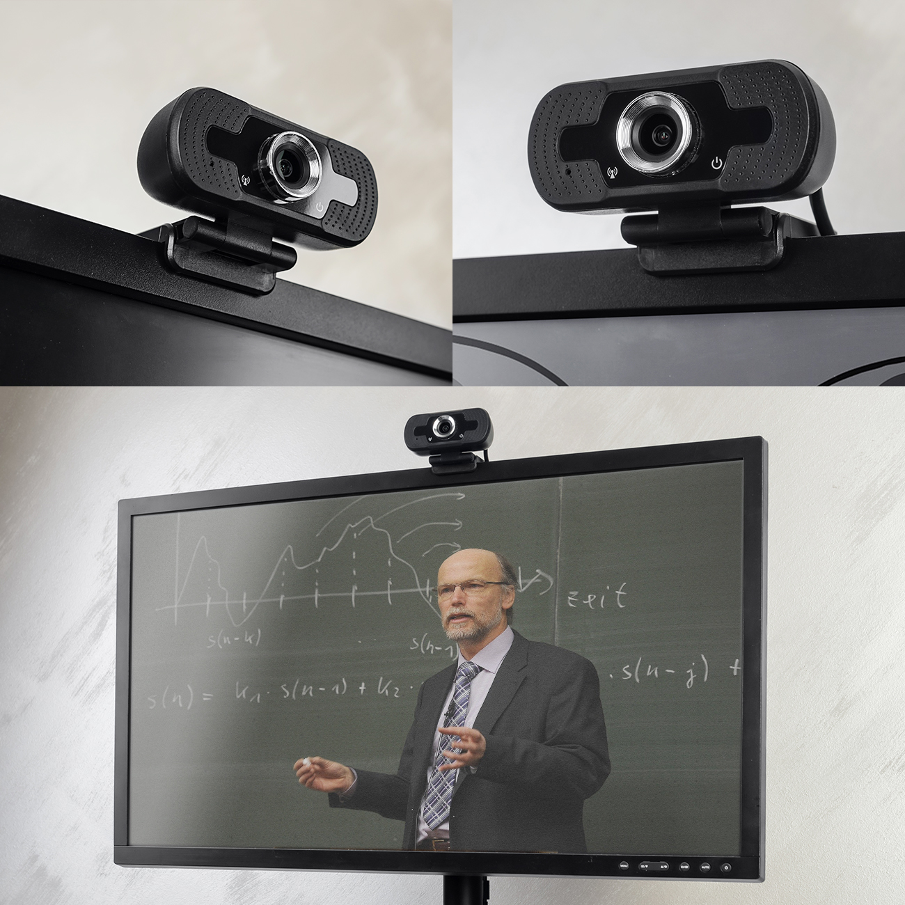 Kamera internetowa z mikrofonem USB FHD do lekcji online SP-WCAM01