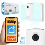 Kamera wodoszczelna na WiFi z LED Tuya Smart Laxihub F1-TY + microSD 32 GB