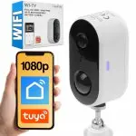 Kamera zewnętrzna WiFi na baterie IP65 Smart Life Tuya Laxihub W1-TY