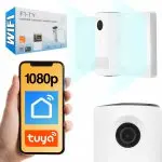 Kamera zewnętrzna WiFi z mocną lampą LED Smart Life Tuya Laxihub F1-TY