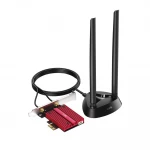 Karta sieciowa Wi-Fi 6 / 6E  PCI-E AX5400 BT 5.2 TriBand antena zewnętrzna 2x 5dBi Cudy WE4000