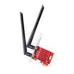 Karta sieciowa Wi-Fi 6 wewnętrzna na PCI-E AX5400 Wi-Fi 6E BT TriBand Radiator Bluetooth 5.2 2x 5dBi Cudy WE3000S
