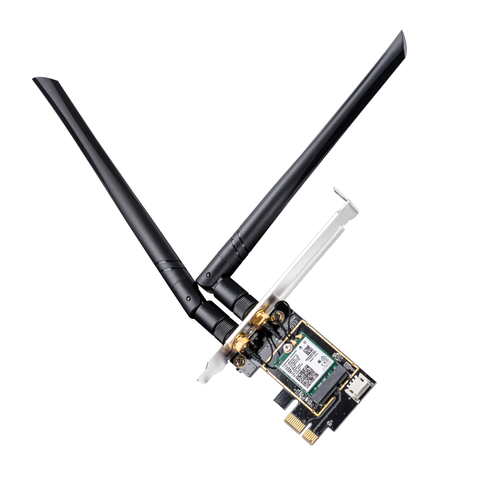 Karta sieciowa WiFi6 na PCIe AX5400 Tri-Band Bluetooth 5.2 Cudy WE3000