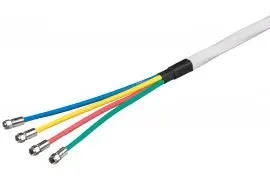 Koax-Kabel Quattro 4 in1, 2xekran, 80dB 10mb.