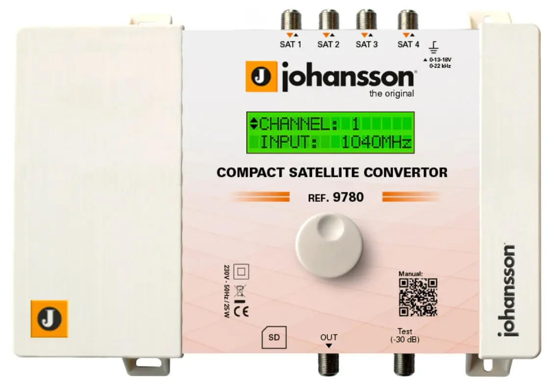 wzmacniacz satelitarny 4x SAT Johansson PROFINO Revolution 9780