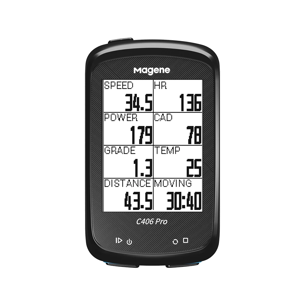 Licznik rowerowy z GPS Magene C406 PRO Niebieski