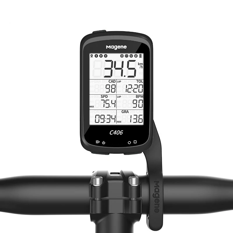 Licznik rowerowy GPS Magene C406 Niebieski