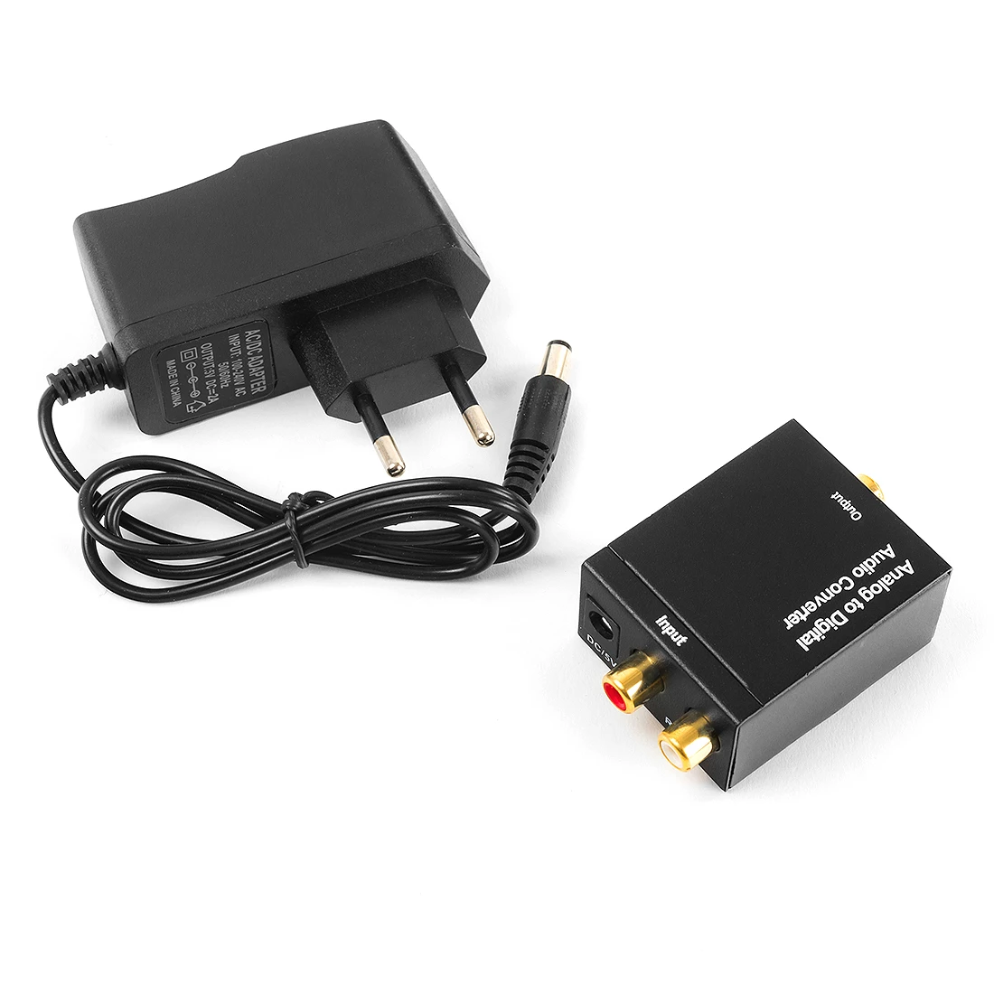 Digital Optical / Coax Audio to Analog RCA Audio Converter Box