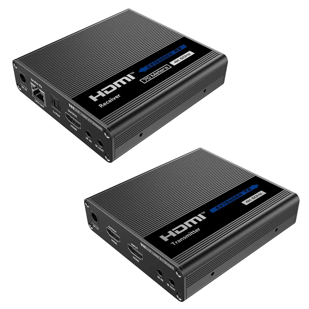  Konwerter HDMI na LAN Kaskada ipcolor 4K Spacetronik IP SPH-676C Zestaw