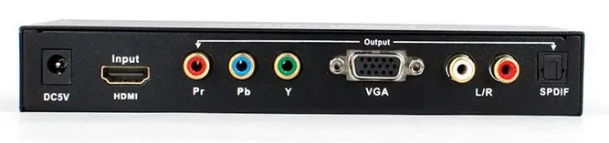 Konwerter HDMI na VGA/YUV + Audio SPDIF lub R/L Spacetronik HDC2VY