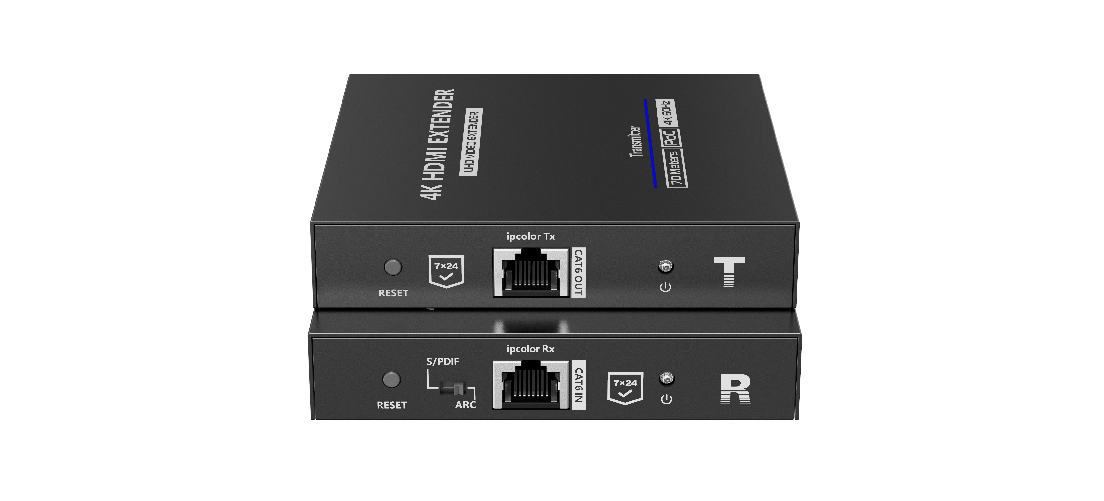 Konwerter HDMI na LAN 4K Spacetronik IP SPH-676E Zestaw